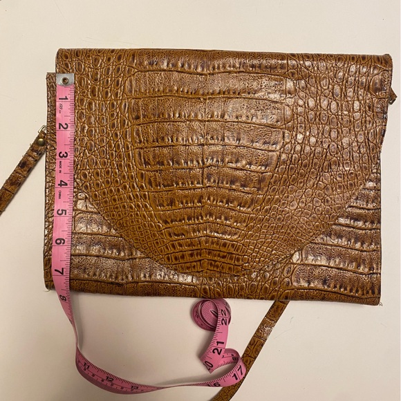 Amelia Berko Vintage Brown Leather Handbag Clutch - Picture 9 of 9